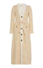 Alessandra Rich Belted Tweed Robe Dress