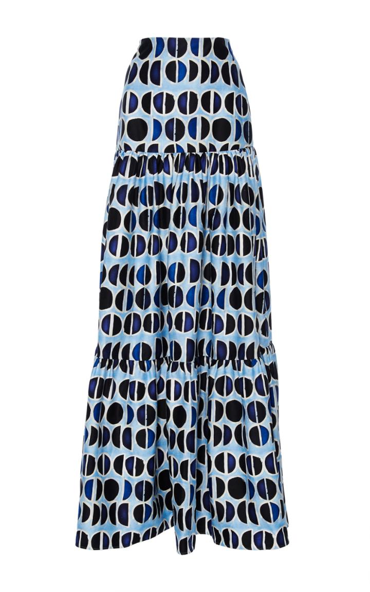 Alexis Printed Esra Tiered Maxi Skirt
