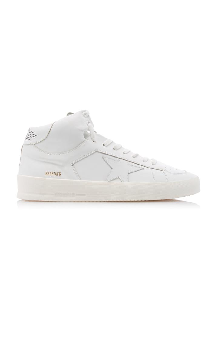 Golden Goose Stardan Mid-top Leather Sneakers
