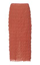 Johanna Ortiz Smooth Illusion Ruched Chiffon Midi Skirt