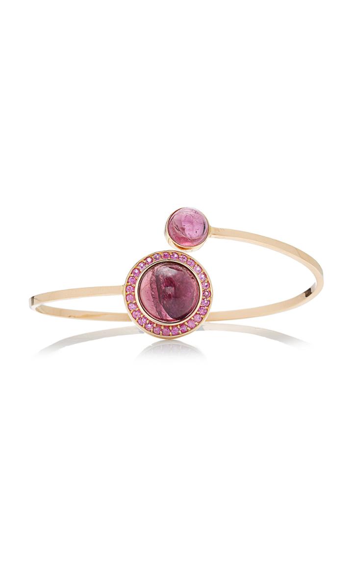 Misahara Stena 18k Rose Gold Rubellite And Sapphire Bracelet