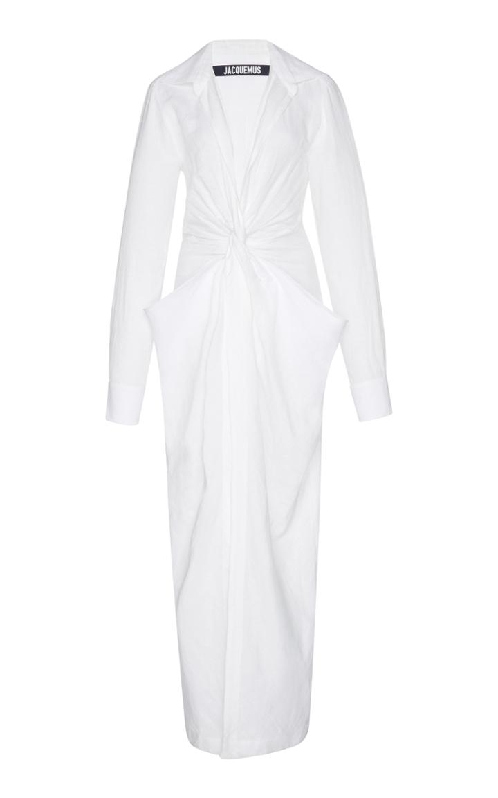 Jacquemus Twist Front Shirt Dress