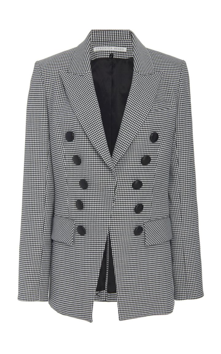 Veronica Beard Leon Houndstooth Blazer Jacket