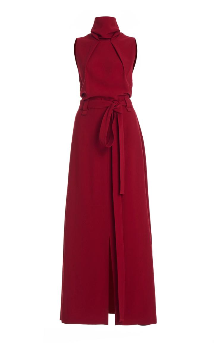 Moda Operandi Roland Mouret Millar Belted Crepe Dress