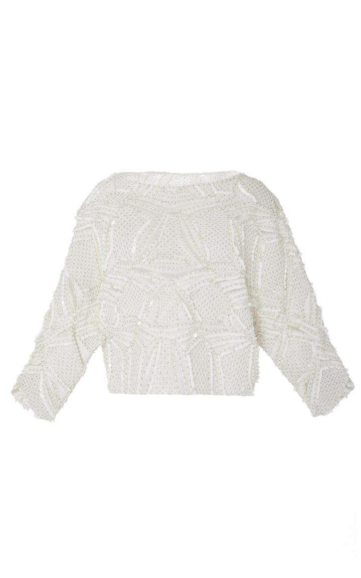Oday Shakar Beaded Evening Top