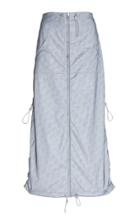 Saks Potts Reflective Drawcord-hem Midi Skirt