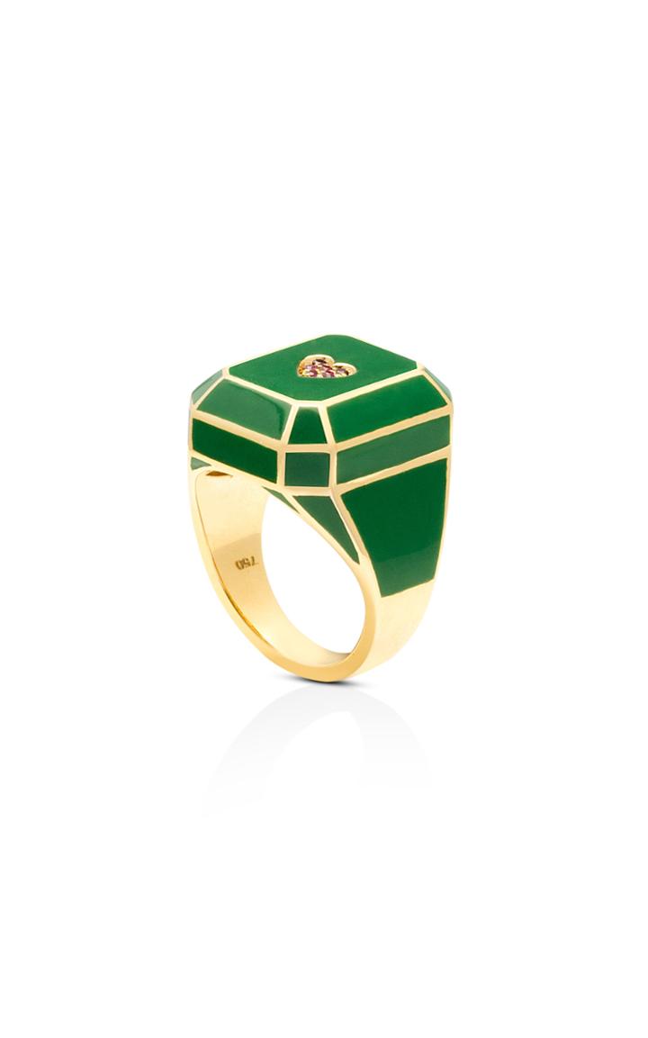 Moda Operandi Aisha Baker Lucky You Emerald Ring