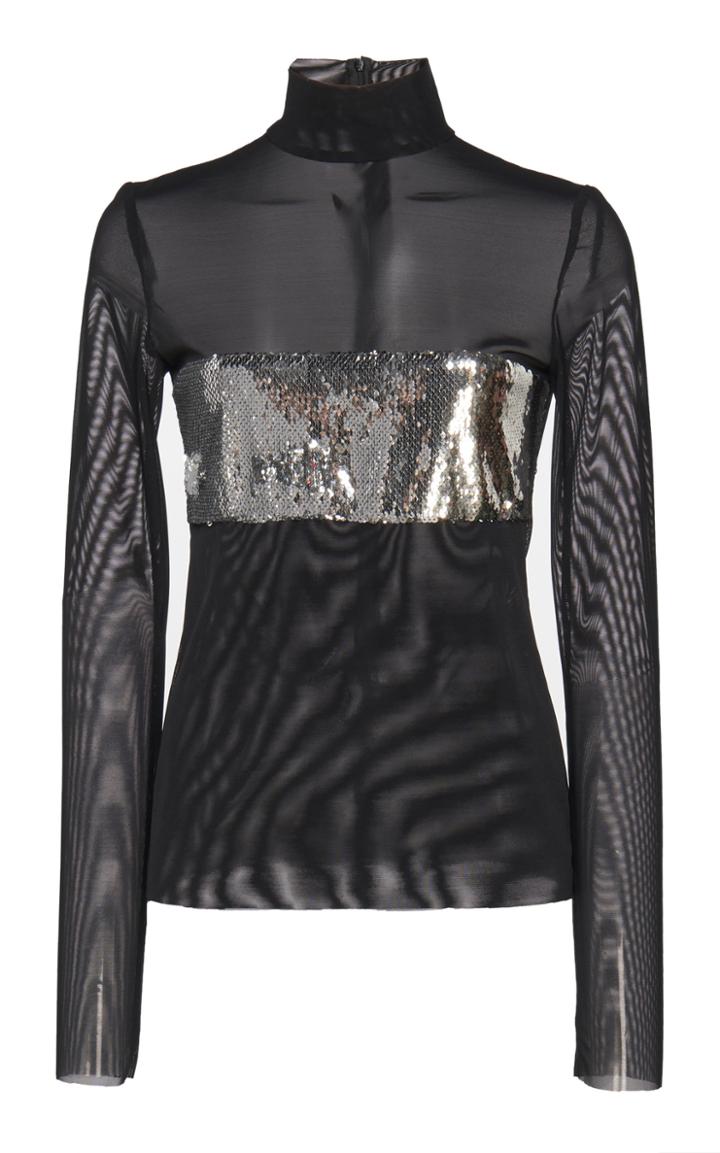 Galvan Chrome Sequin Top