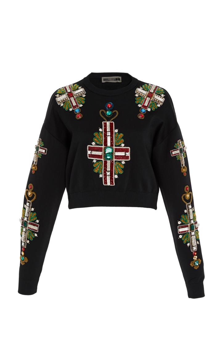 Versace Embellished Sweatshirt