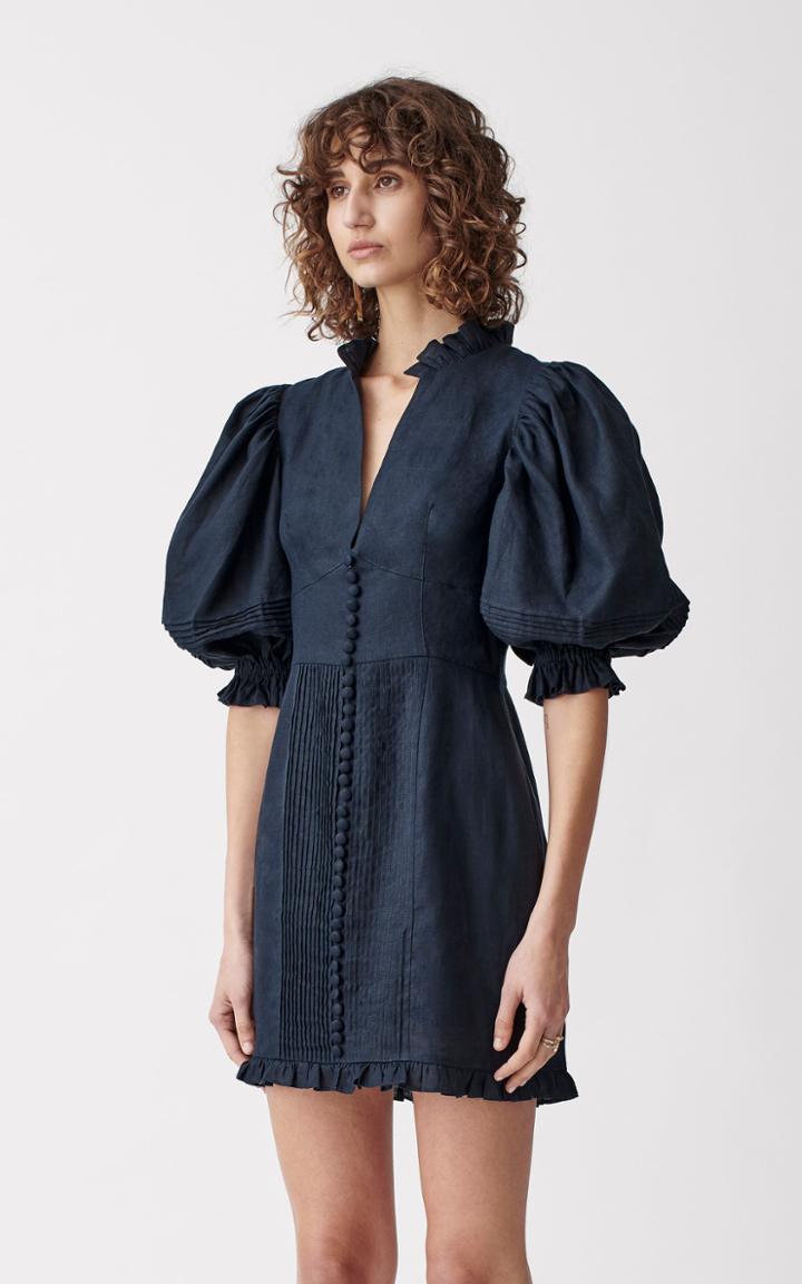 Moda Operandi Joslin Riley Linen Mini Dress Size: 6