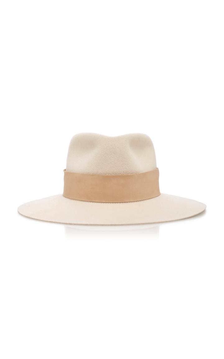Janessa Leone Carter Wool Fedora Hat Size: M