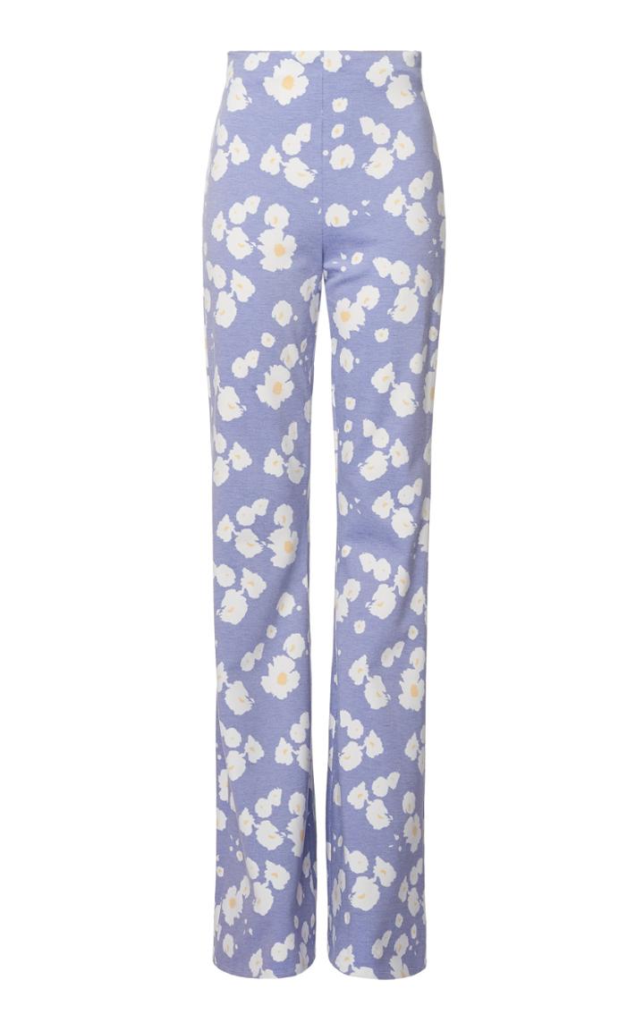 Leal Daccarett Sofia Patterned Crepe Pants