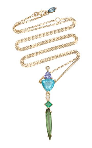 Djaya Levy 18k Gold And Multi-stone Necklace