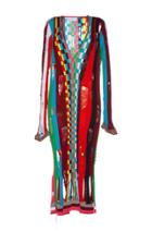Wanda Nylon V Neck Knit Dress