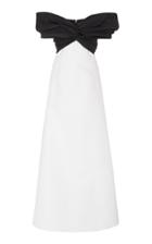 Carolina Herrera Off Shoulder Twist Front Gown