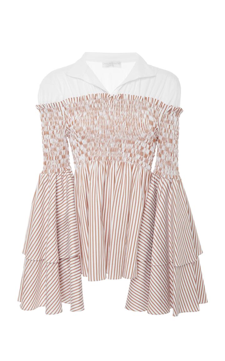 Caroline Constas Ali Attached Collar Blouse