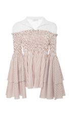 Caroline Constas Ali Attached Collar Blouse