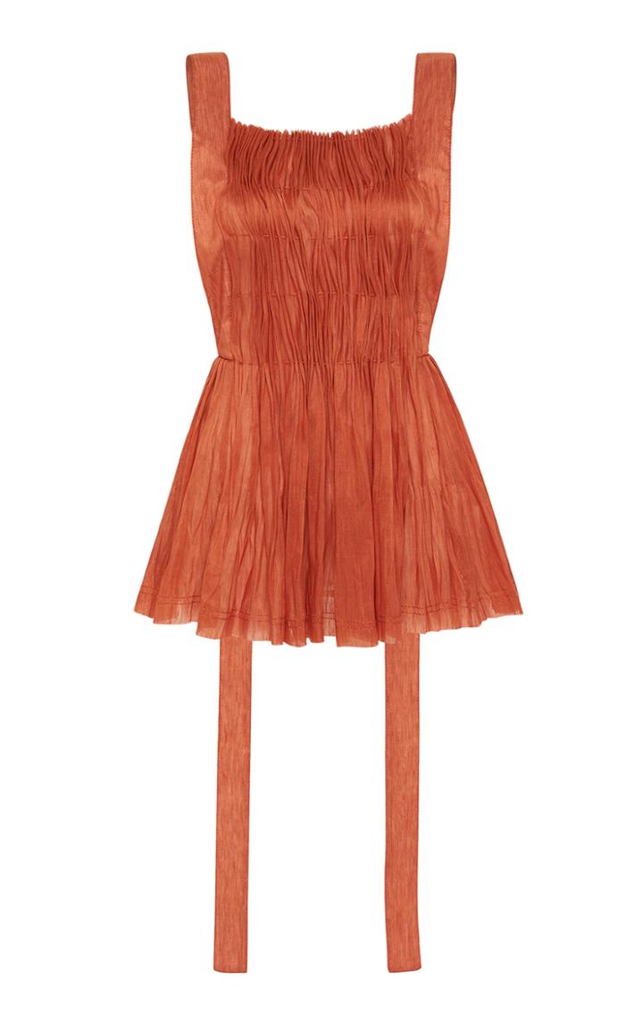 Moda Operandi Aje Unfold Pleated Voile Bib Top