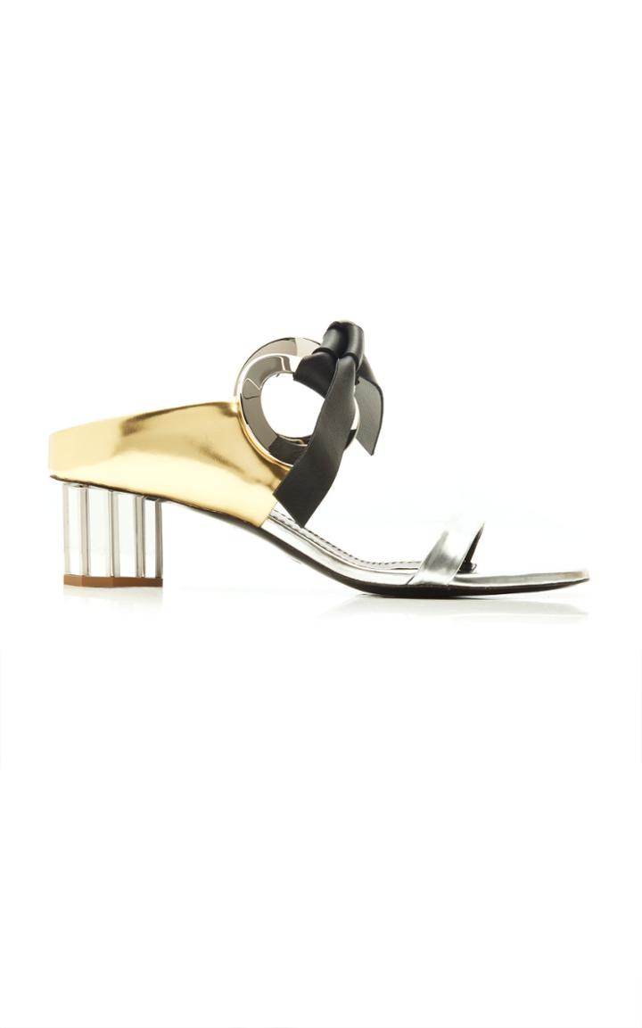 Proenza Schouler Metallic Leather Sandals