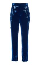 Dundas Velvet Embroidered Trousers