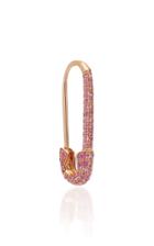 Anita Ko Safety Pin Earring With Pink Sapphire