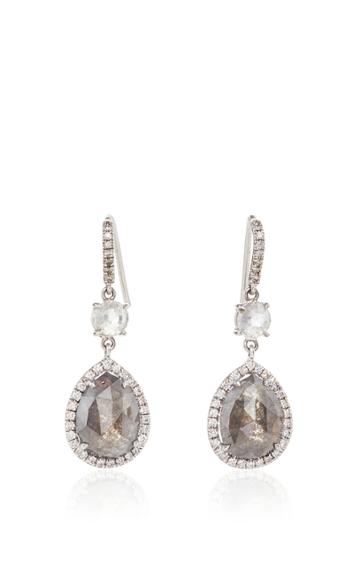 Nina Runsdorf Icy Grey Diamond Earrings