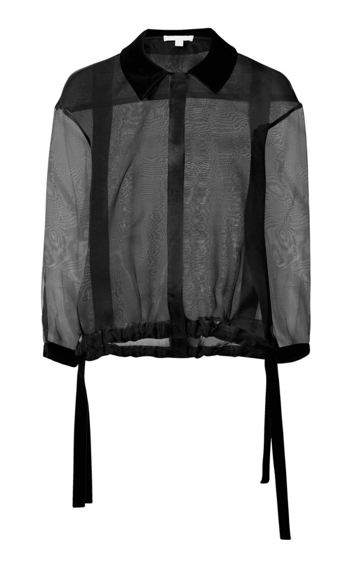 White Story Else Contrast Collar Top