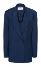 Valentino Oversized Mohair-wool Double-breasted Blazer