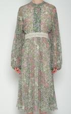 Moda Operandi Giambattista Valli Floral Eyelet Lace Belted Silk Dress