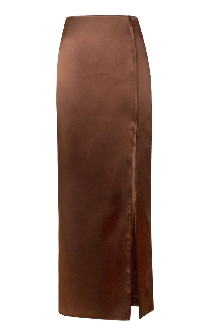 Moda Operandi Alejandra Alonso Rojas Silk Midi Skirt