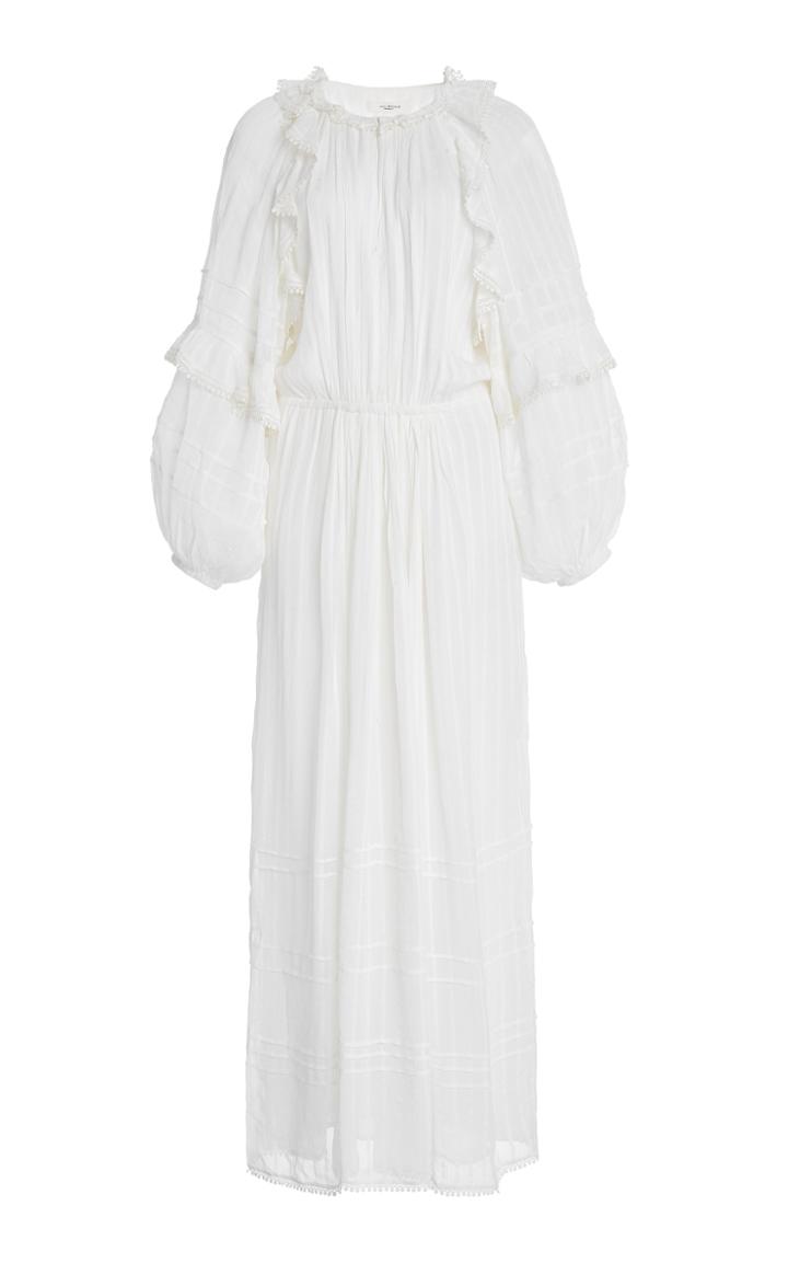 Isabel Marant Toile Justine Ruffled Crepe Midi Dress