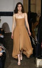 A.w.a.k.e. Evening Maya Pleated Chiffon Dress