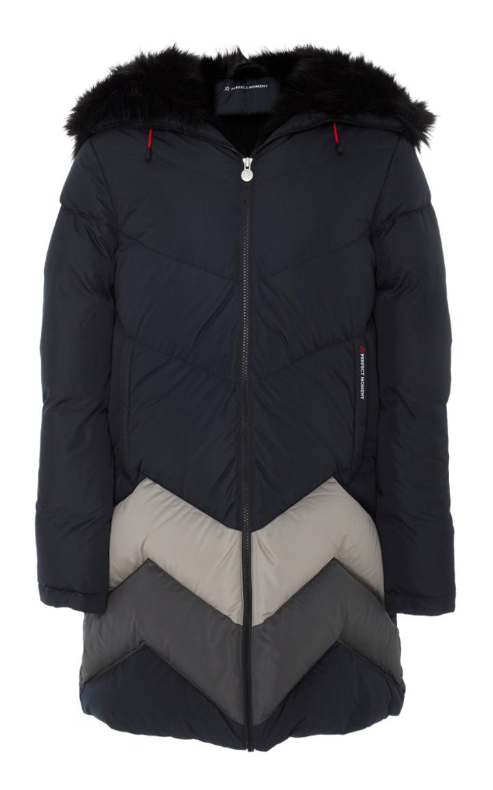 Perfect Moment Oversized Faux Fur-trimmed Quilted Shell Down Coat