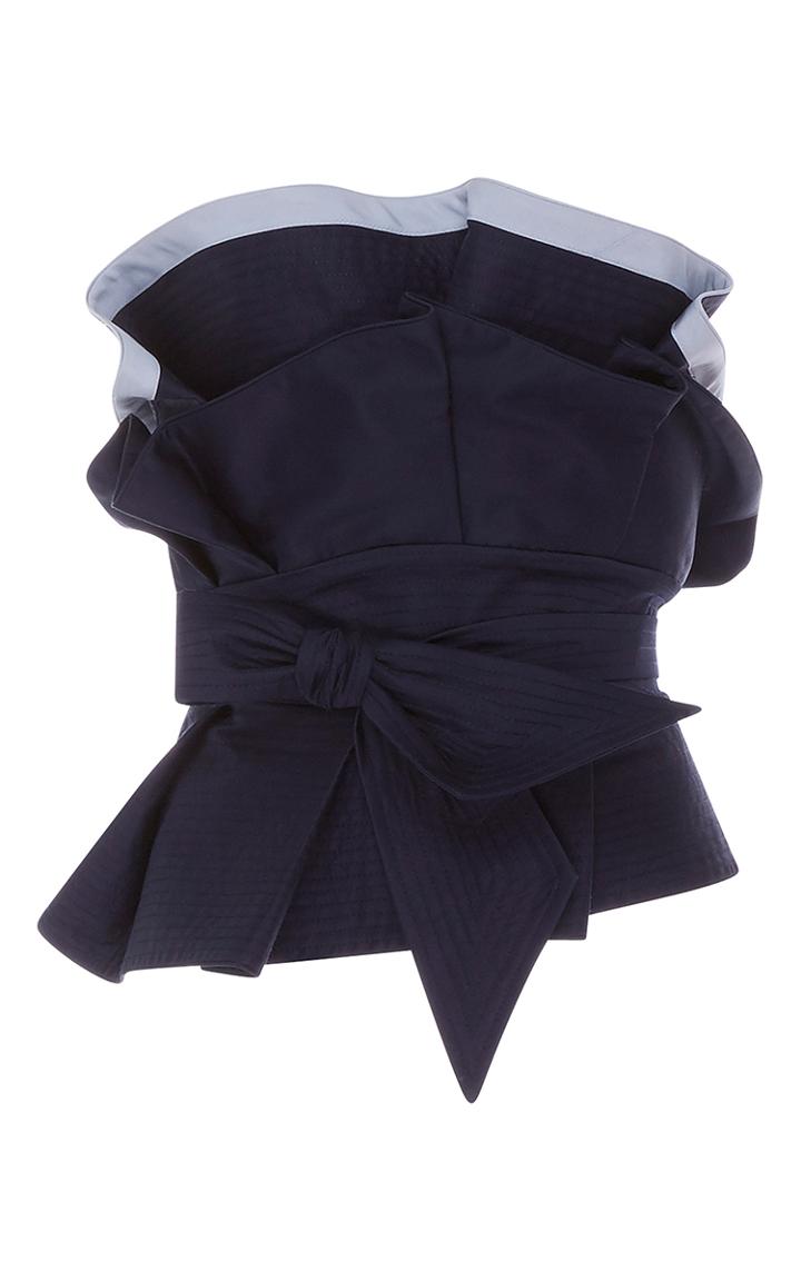 Johanna Ortiz Sailor Strapless Belted Top