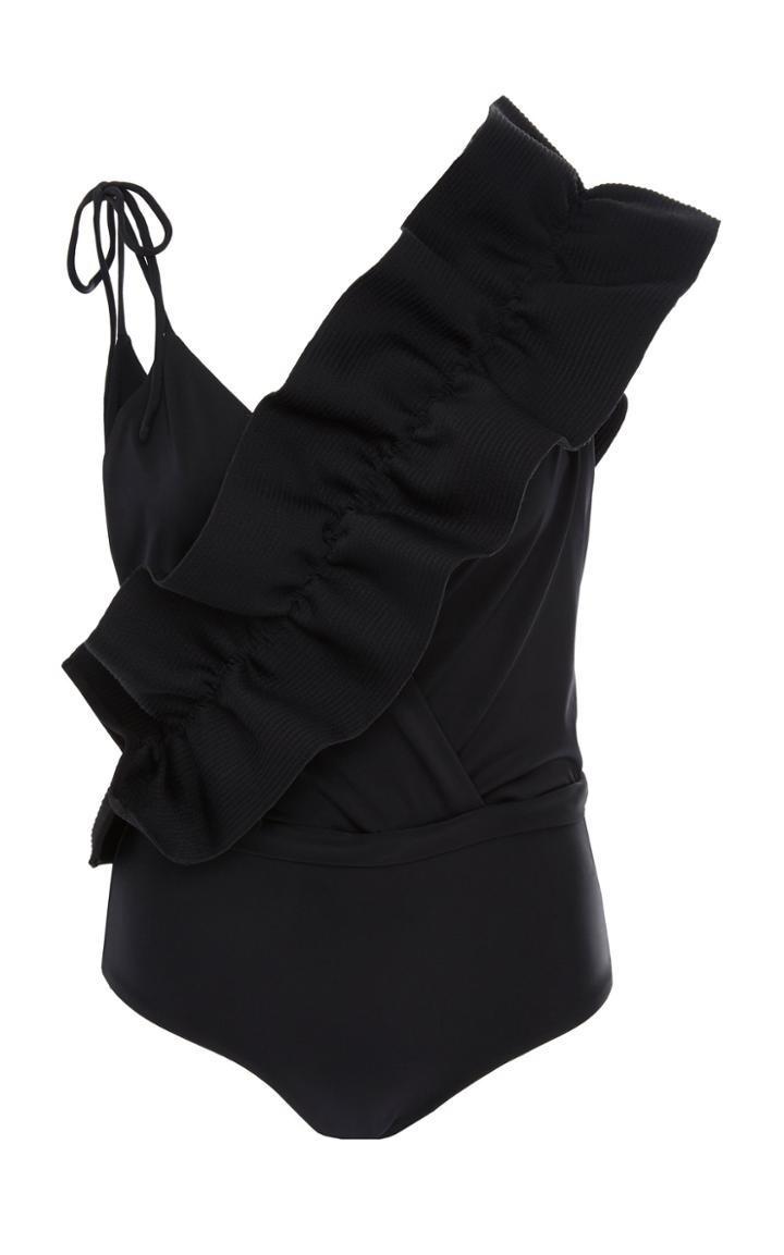 Johanna Ortiz Exclusive La Perla Ruffled Swimsuit