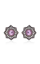 Arman Sarkisyan Louiza 22k Oxidized Pink Sapphire Earrings