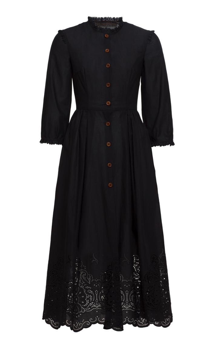 Ulyana Sergeenko Demi Couture Eyelet A Line Dress