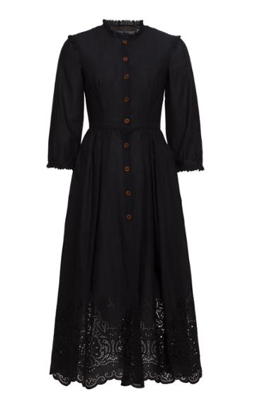 Ulyana Sergeenko Demi Couture Eyelet A Line Dress