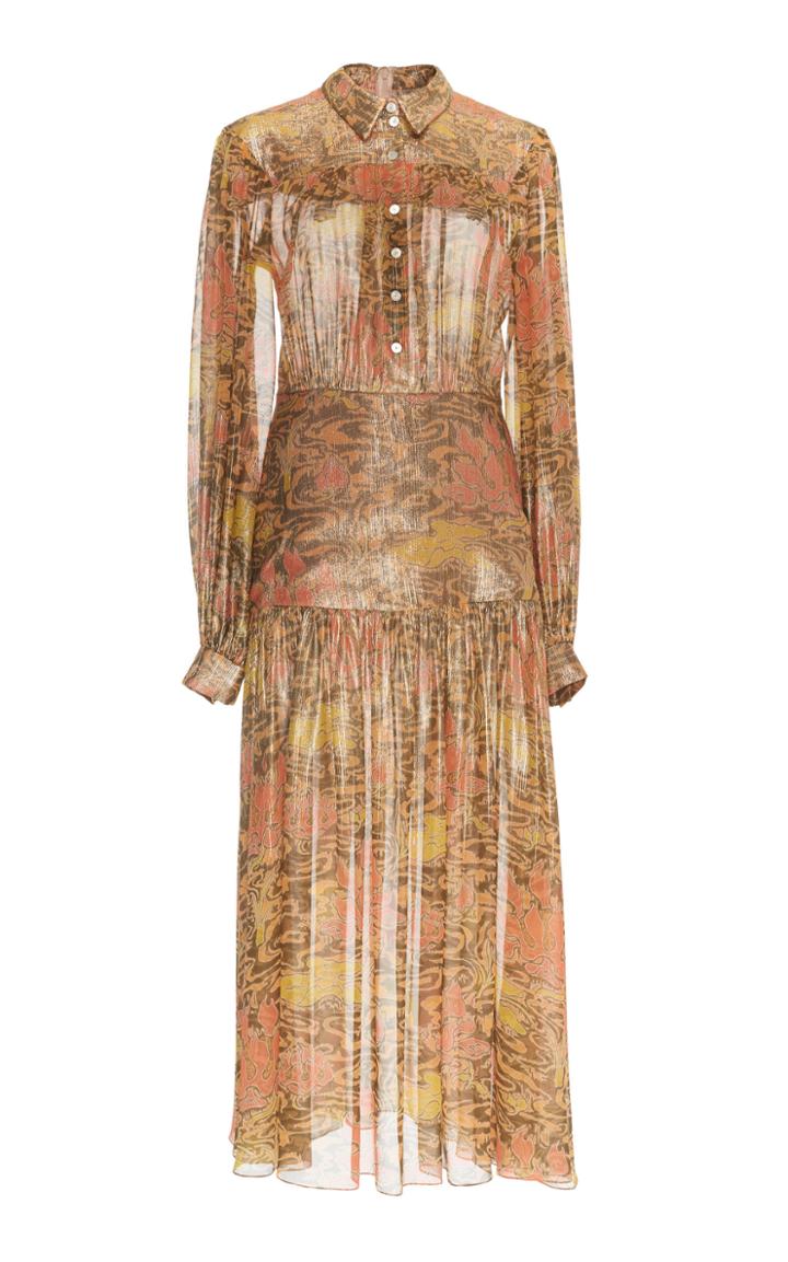 Peter Pilotto Ombre Silk-blend Georgette Dress