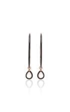 Moda Operandi Nina Runsdorf The Artist Black Enamel Medium Hoops