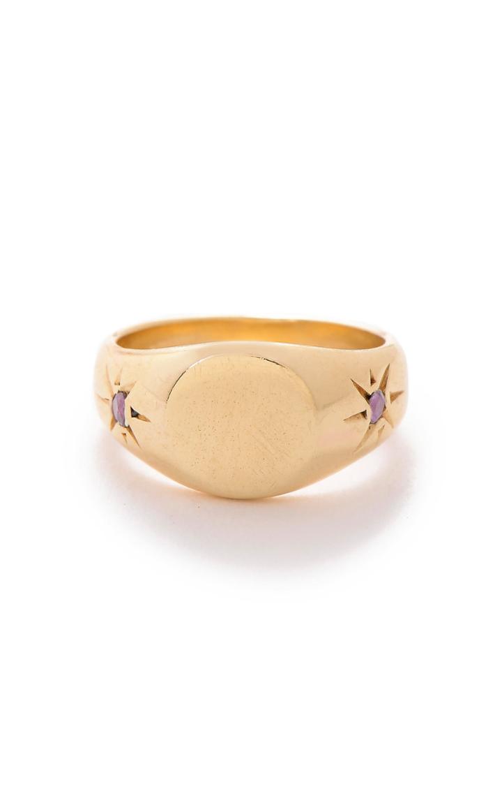 Moda Operandi Scosha Gold-tone Pinky Signet Ring