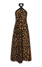 Temperley London Josie Halter Cotton-blend Midi Dress