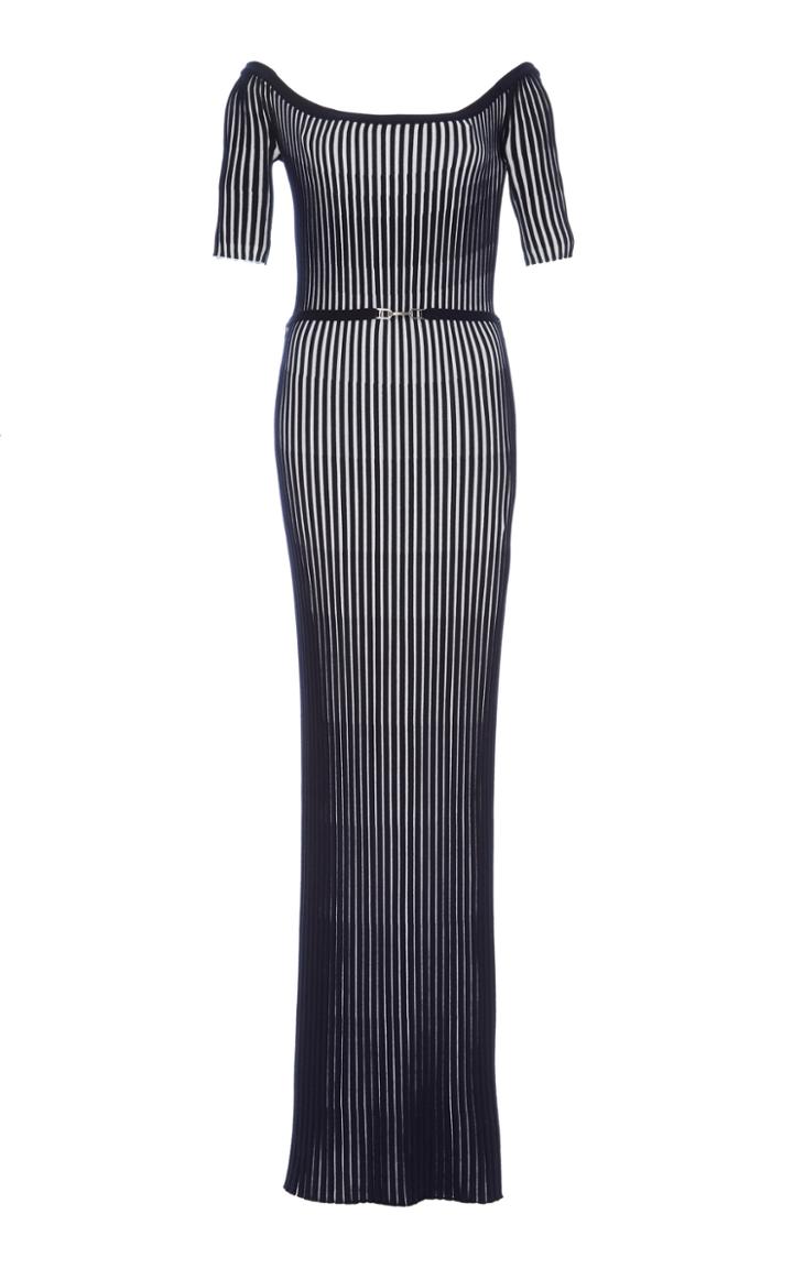Gabriela Hearst Cerros Rib Knit Wool Maxi Dress