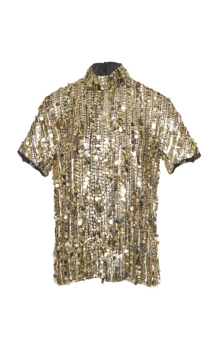 Alberta Ferretti Paillette Embellished T-shirt