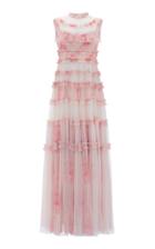 Needle & Thread Memory Rose Frill Tulle Gown