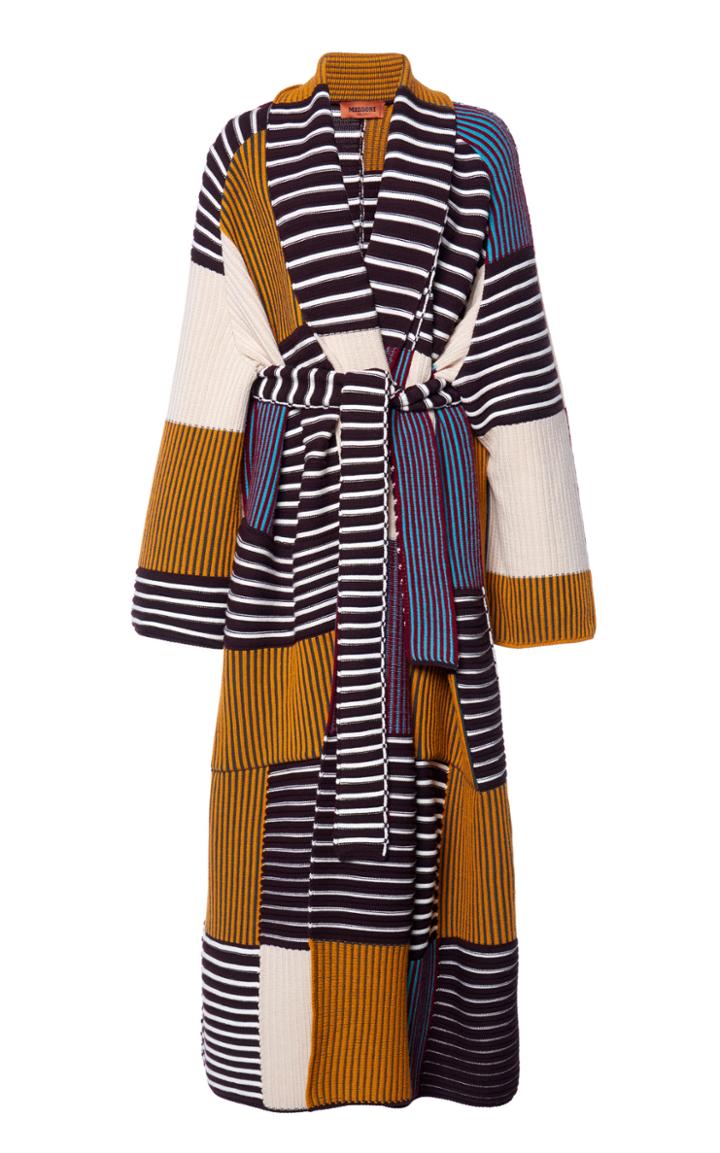 Moda Operandi Missoni Color-block Striped Wool Coat
