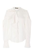 Zac Posen Front Ruffle Blouse