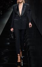 Moda Operandi Versace Satin-trimmed Cady Blazer
