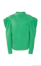 Isabel Marant Delphina Puffed-sleeve Wool Top