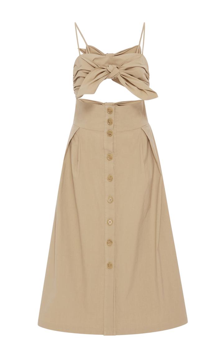 Sea Tie Front Cutout Dress